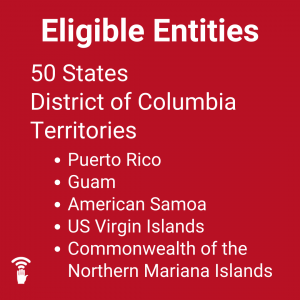 Eligible Entities: States, DC, and Territories