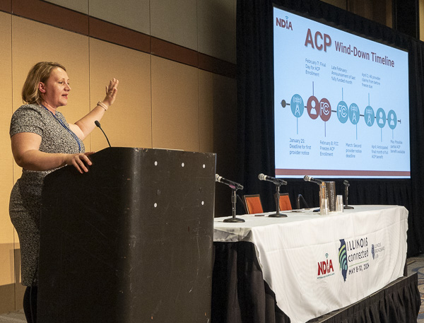 Amy Huffman presenting