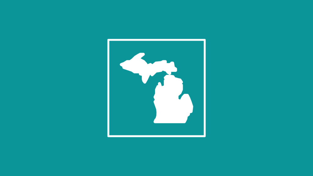 An Image of the State of Michigan