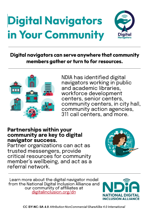 Digital Navigator Location One-Pager - National Digital Inclusion Alliance